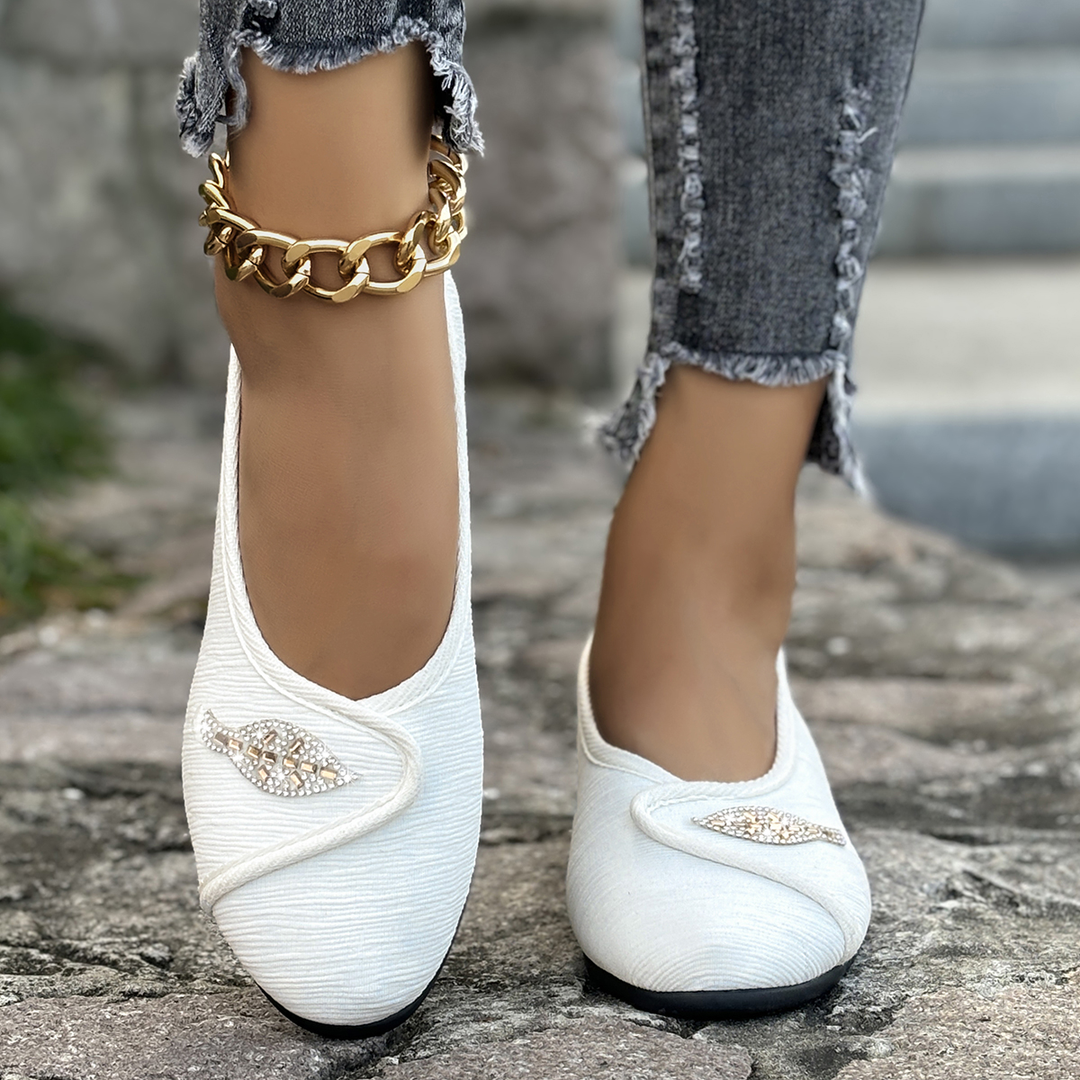 Men'S Shoes Hoka Sale - Women's Elegant Rhinestone Flat Shoes 2025