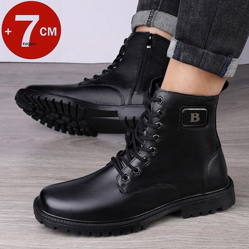 Men's Genuine Leather Elevator – Men Shoes Formal recenzja i cena