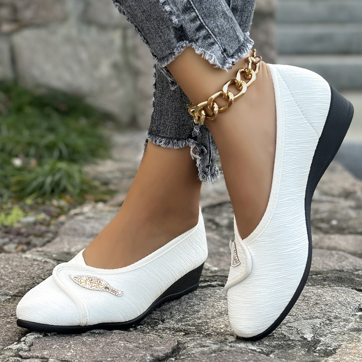 Women's Elegant Rhinestone Fla – Men'S Shoes Hoka Sale recenzja i cena