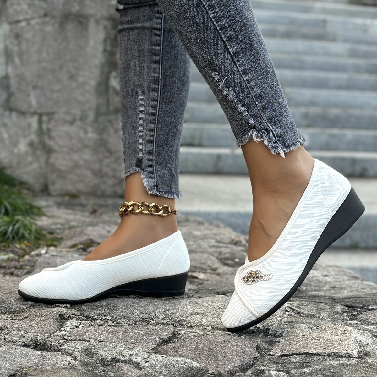 Women's Elegant Rhinestone Fla – Men'S Shoes Hoka Sale recenzja i cena
