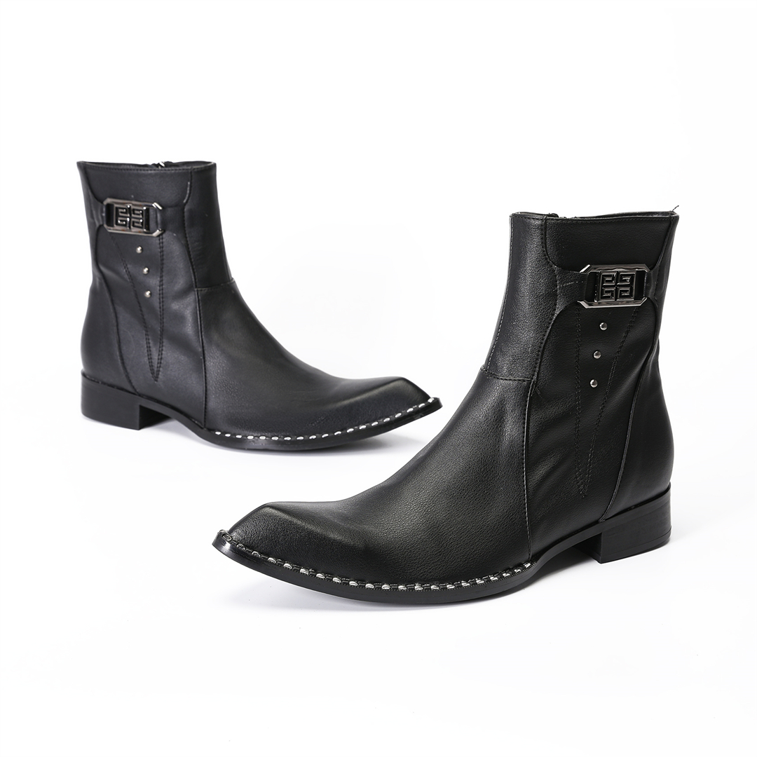 fashion black pointed toe men  – Men Shoes Formal recenzja i cena