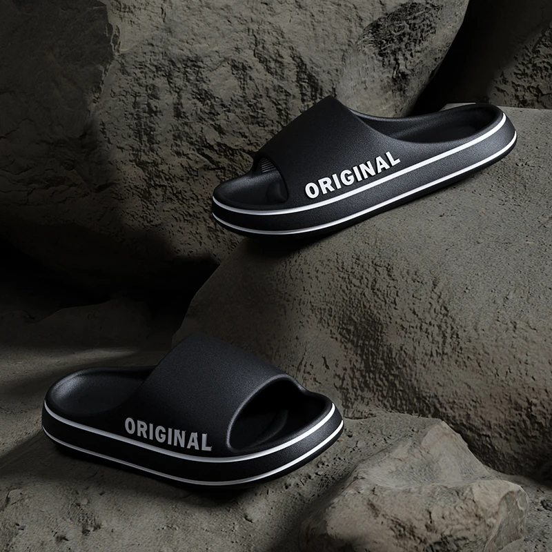 Summer Couple Slides Solid Col – Men'S Shoes Slip On recenzja i cena