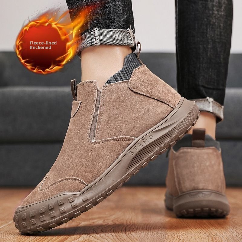 Winter Men's Shoes Plush Warm  – Men'S Shoes Loafers Casual recenzja i cena