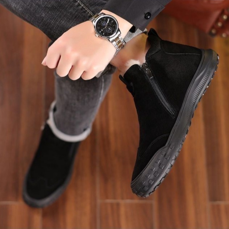 Winter Men's Shoes Plush Warm  – Men'S Shoes Loafers Casual recenzja i cena