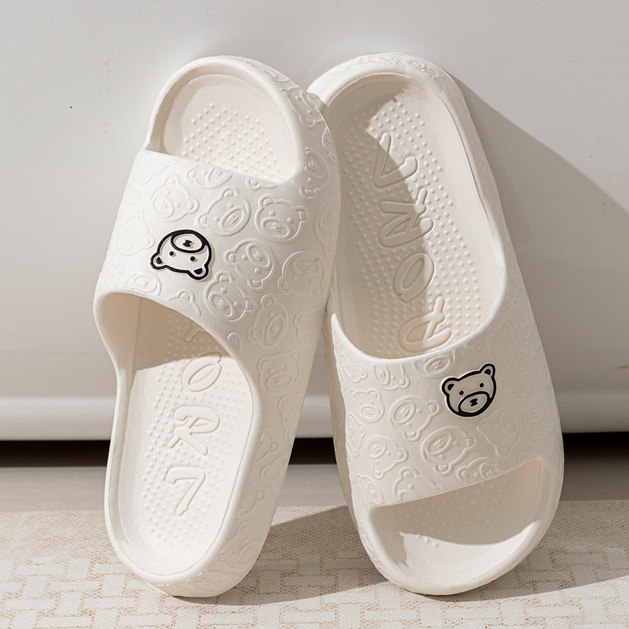 Printting Cute Bear Women Slip – Men'S Shoes Slip On recenzja i cena