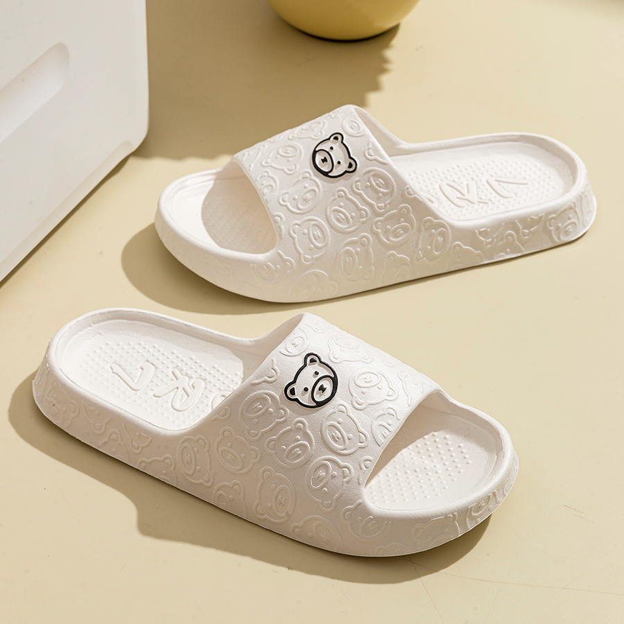 Printting Cute Bear Women Slip – Men'S Shoes Slip On recenzja i cena