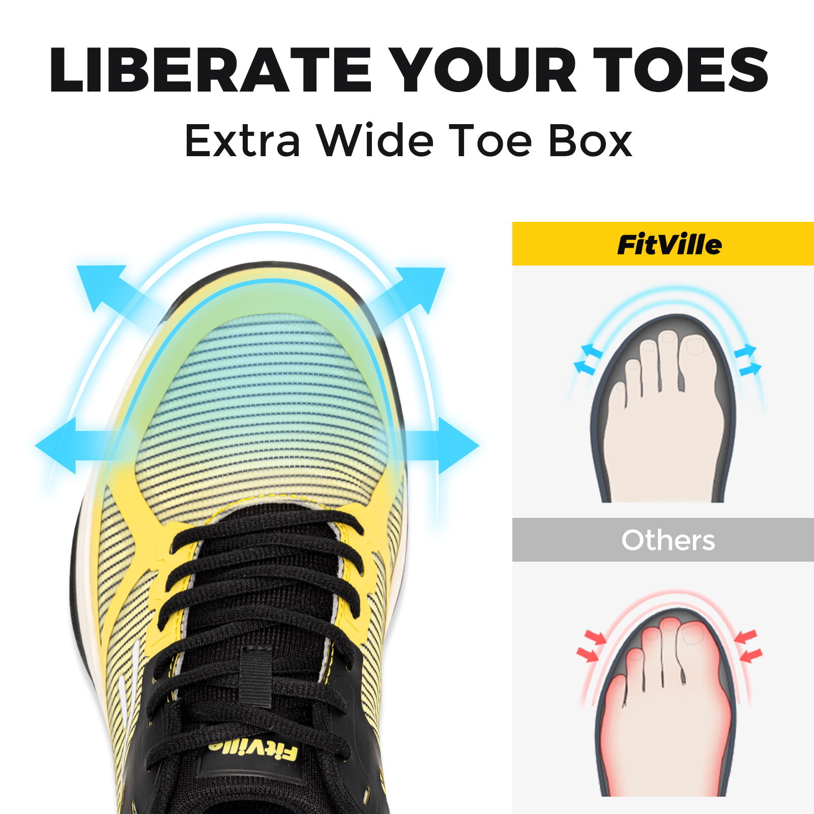FitVille Wide Pickleball Shoes – Men Shoes Size Chart recenzja i cena