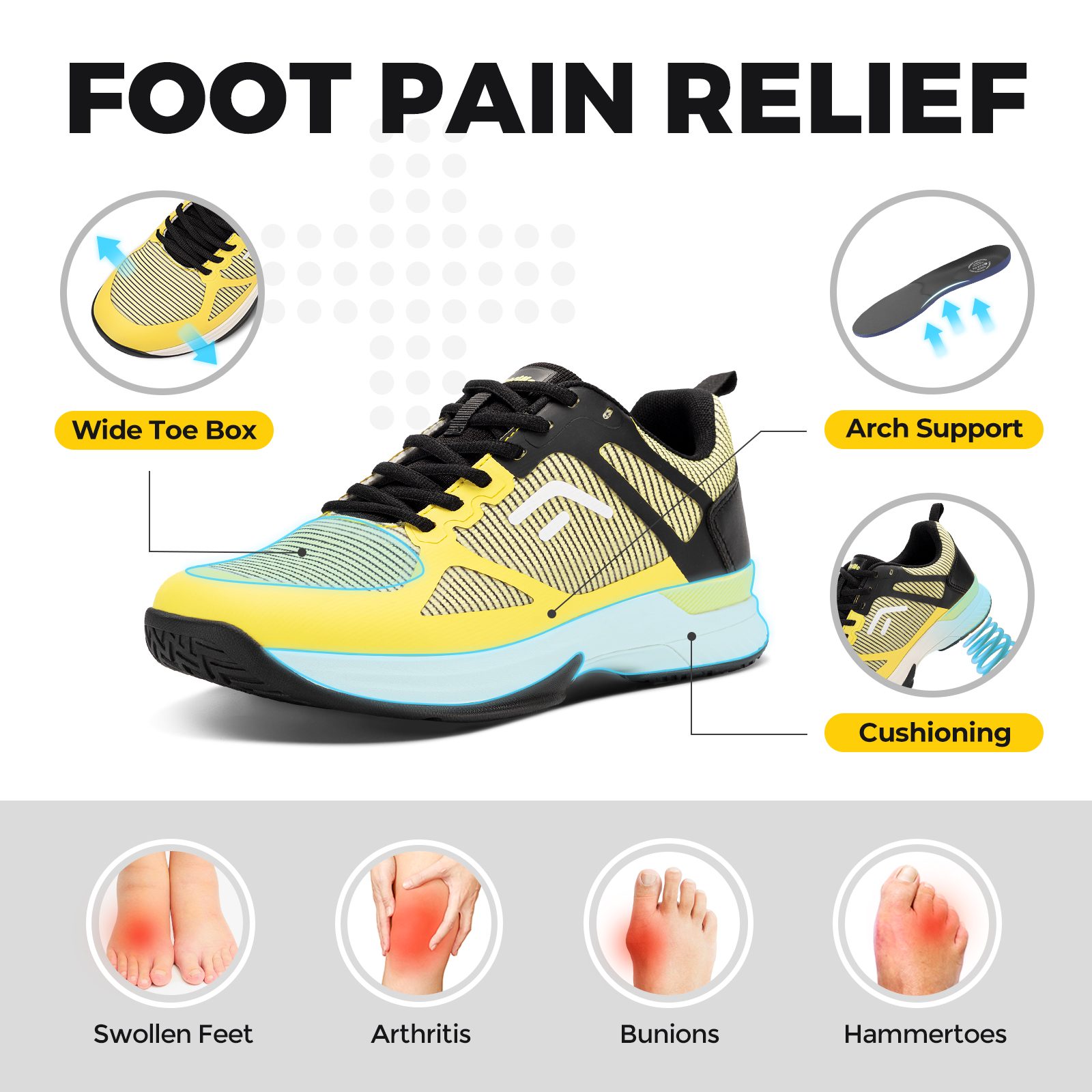 FitVille Wide Pickleball Shoes – Men Shoes Size Chart recenzja i cena