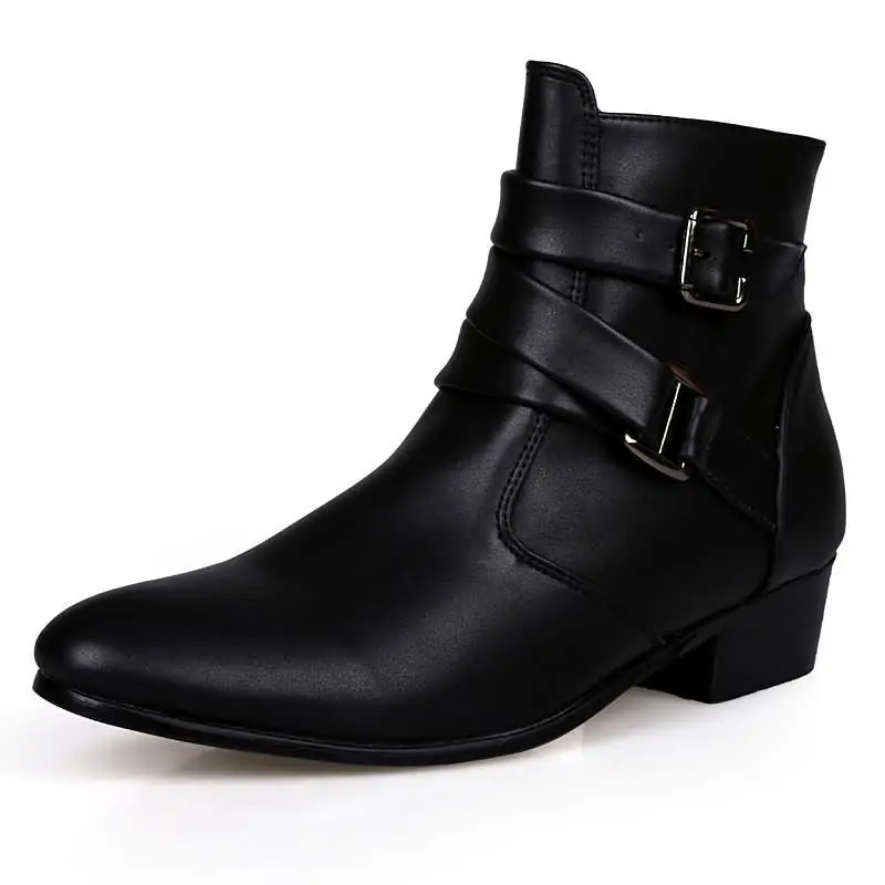 New Men's Boots Leather Chelse – Men Shoes Formal recenzja i cena