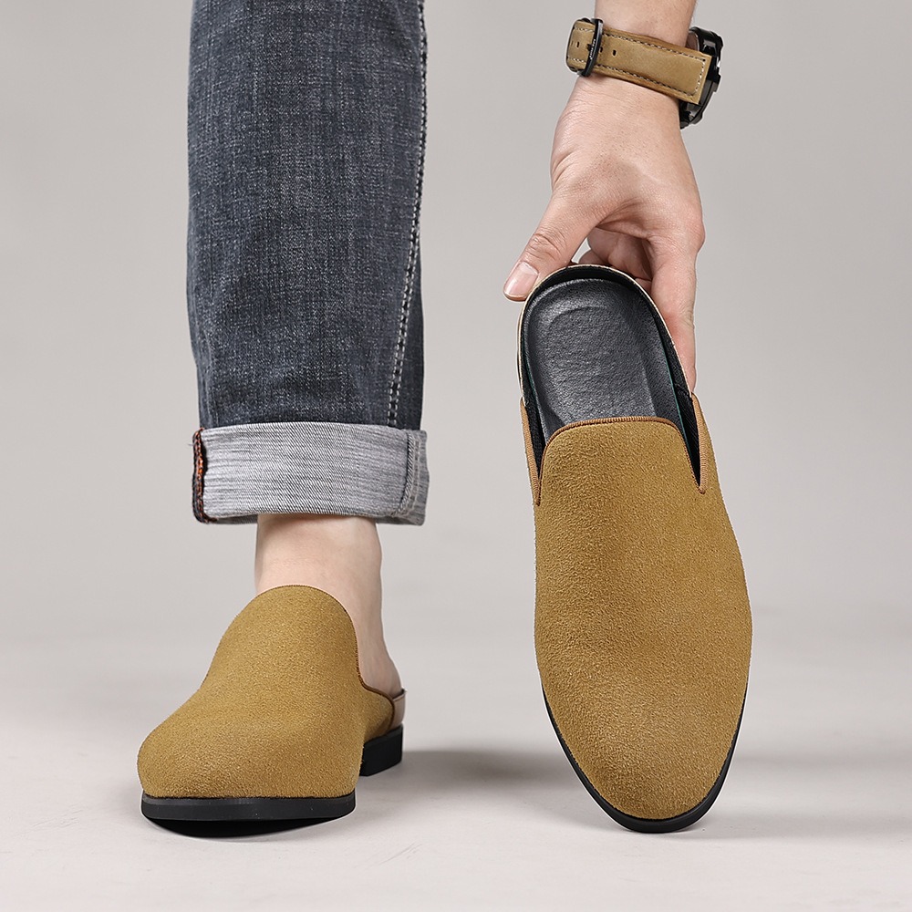 suede mules for man loafers fo – Men Shoes Formal recenzja i cena