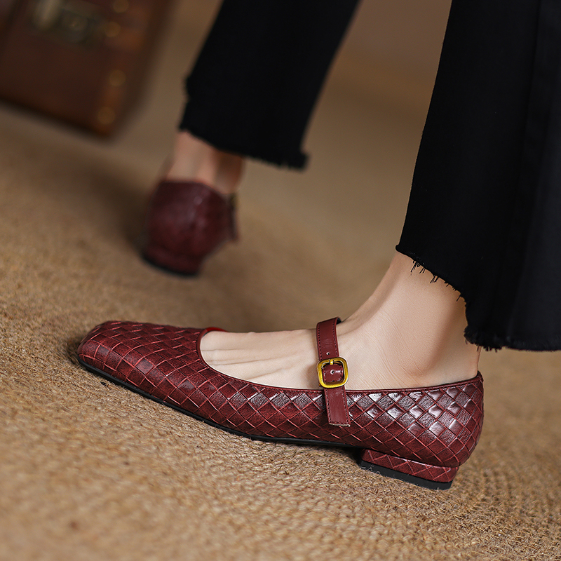 Woven Flat Bottom Mary Jane Wo – Men'S Shoes Slip On recenzja i cena