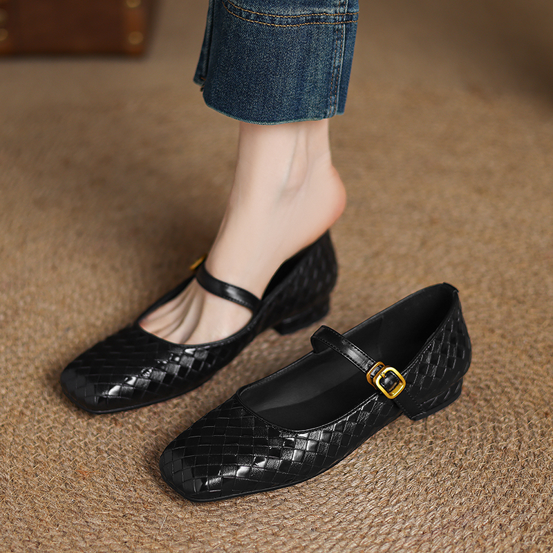 Woven Flat Bottom Mary Jane Wo – Men'S Shoes Slip On recenzja i cena