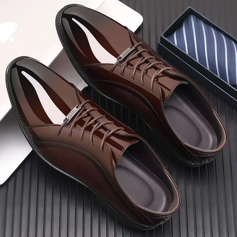 Bright Upper Black Social Shoe – Men Shoes On Clearance recenzja i cena