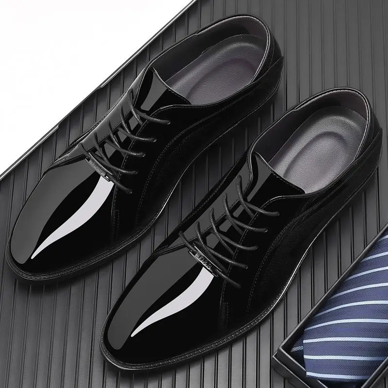 Bright Upper Black Social Shoe – Men Shoes On Clearance recenzja i cena