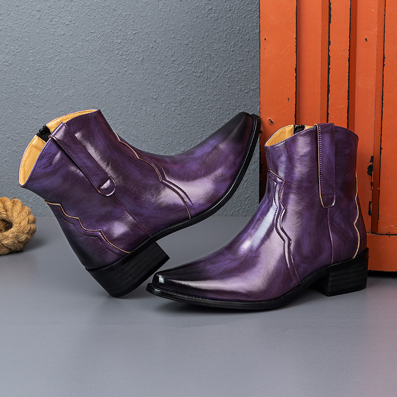 Men High Top Boots Solid Color – Men'S Shoes Dq recenzja i cena