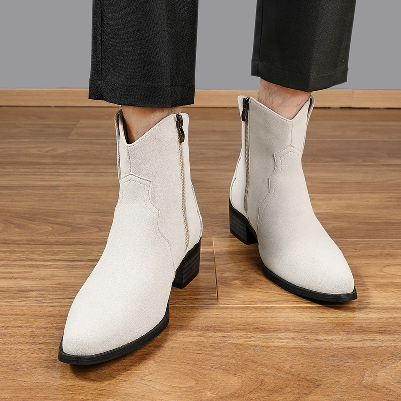 Men High Top Boots Solid Color – Men'S Shoes Dq recenzja i cena