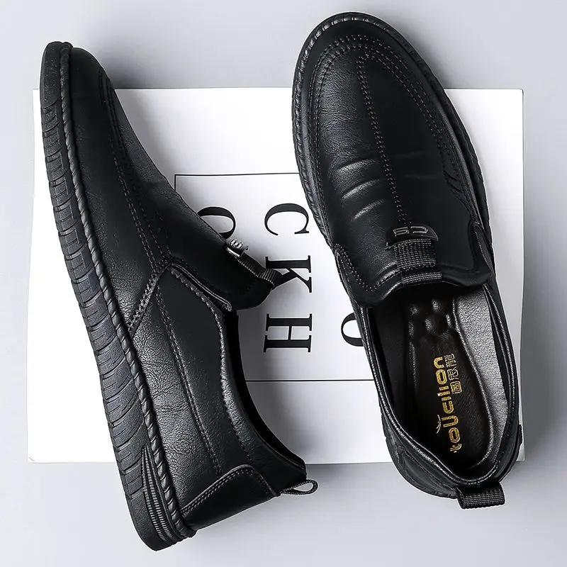 Slip-on Man Casual Shoe Round  – Men Shoes On Clearance recenzja i cena