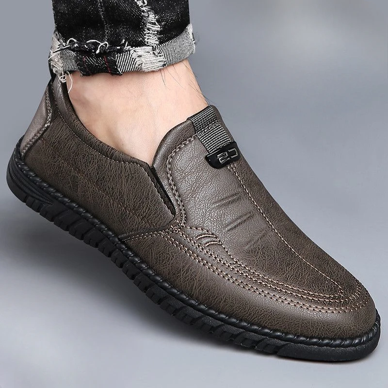 Slip-on Man Casual Shoe Round  – Men Shoes On Clearance recenzja i cena