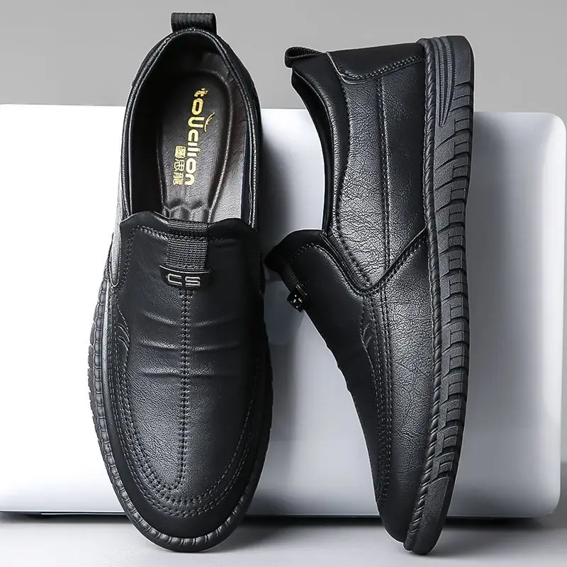 Slip-on Man Casual Shoe Round  – Men Shoes On Clearance recenzja i cena