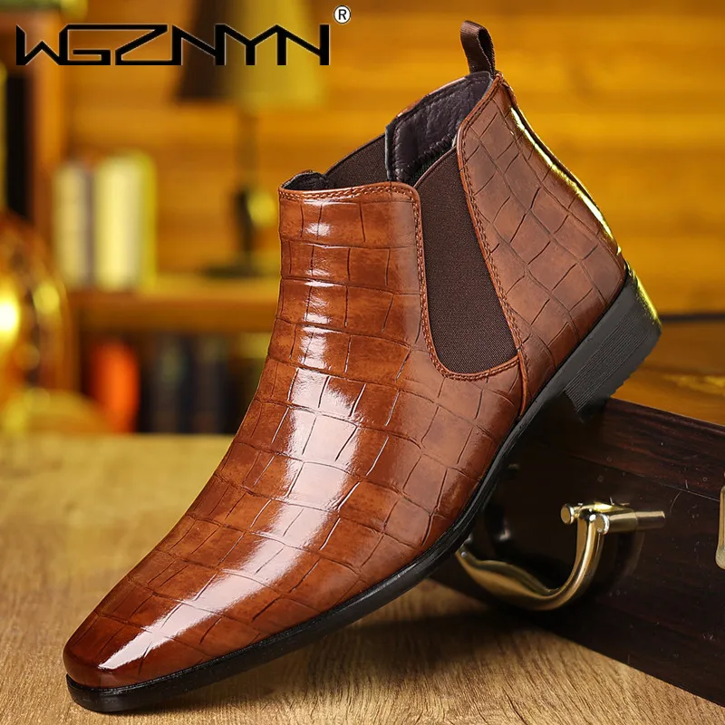 Luxury SIZE 39~48 Men Chelsea  – Men Shoes Formal recenzja i cena