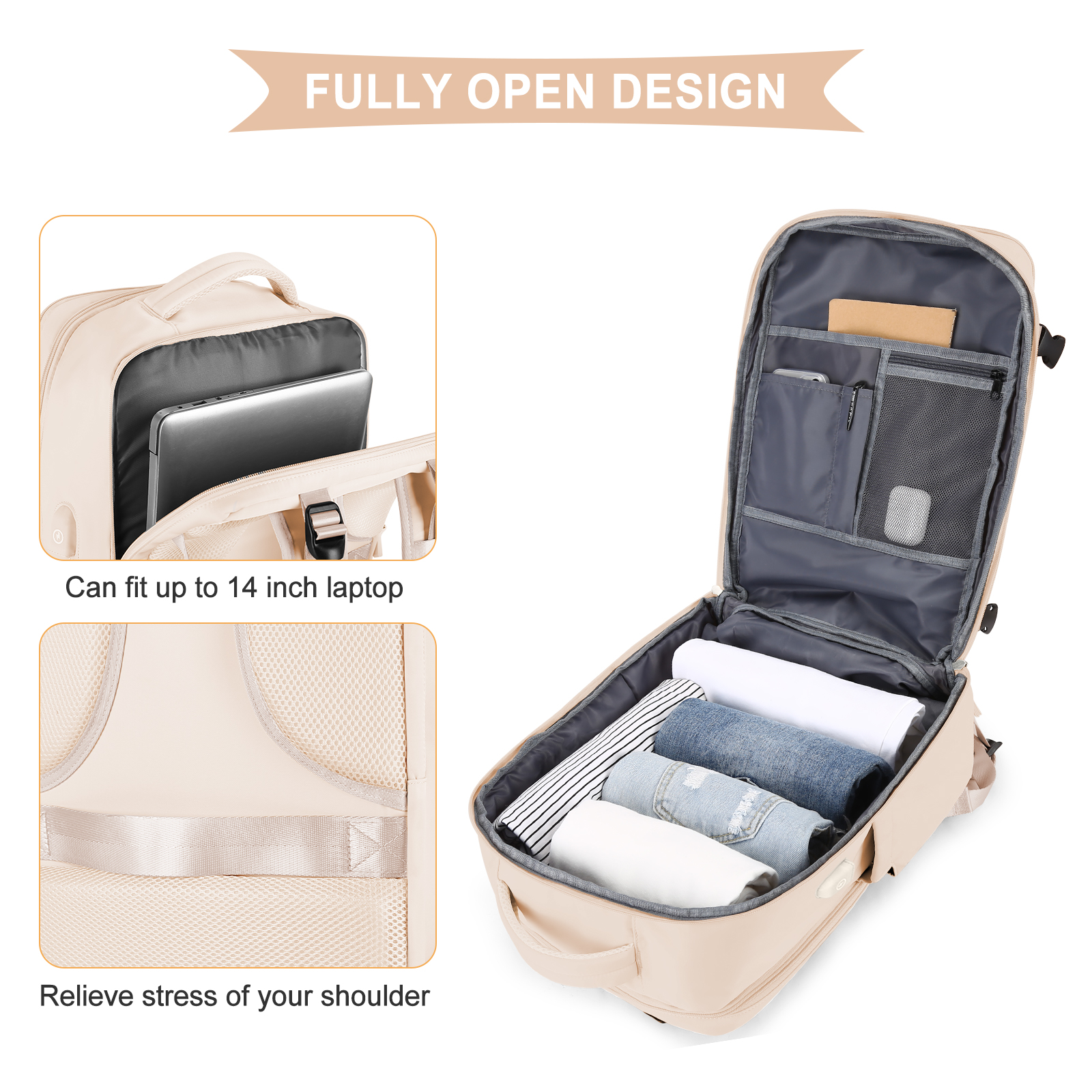Large Travel Backpack for Men  – Men Shoes Casual recenzja i cena