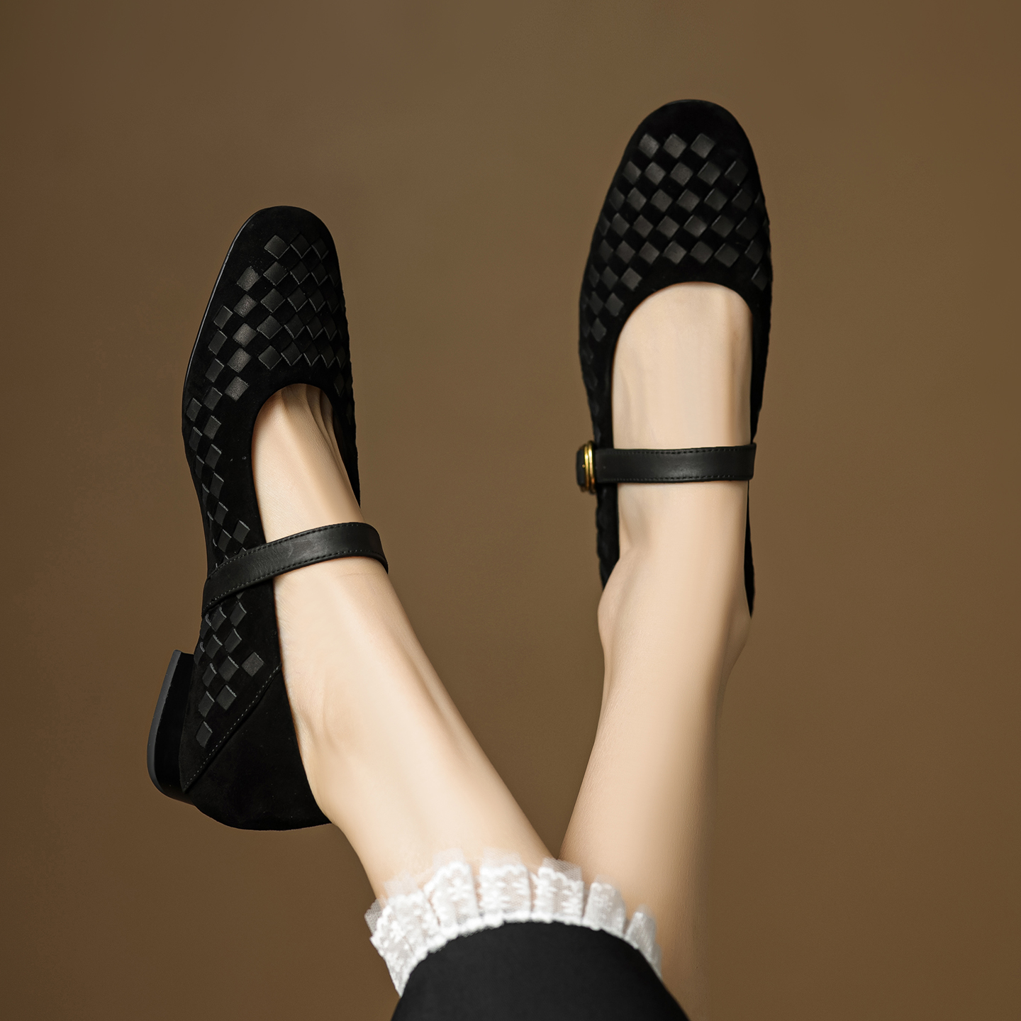 Handmade Genuine Woven Texture – Men'S Shoes Slip On recenzja i cena