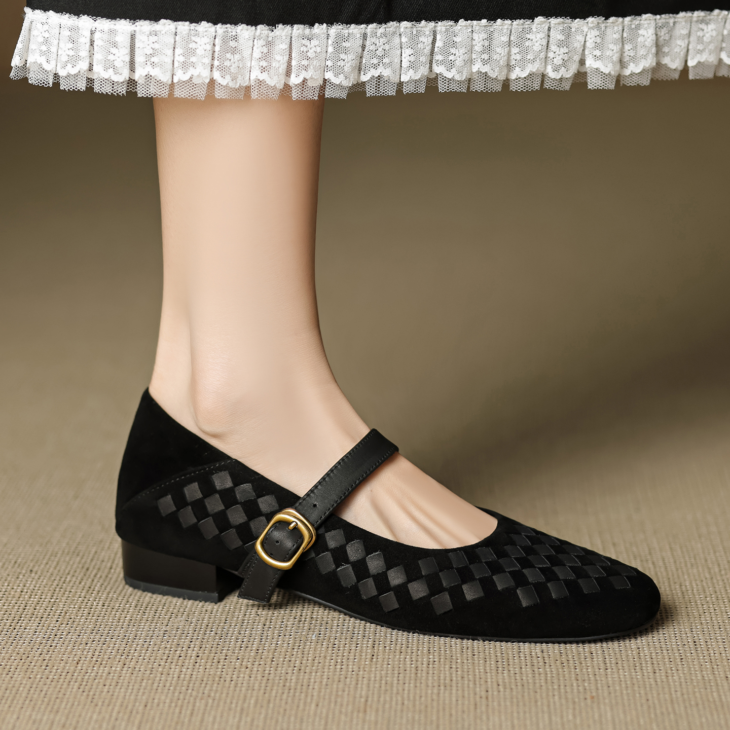 Handmade Genuine Woven Texture – Men'S Shoes Slip On recenzja i cena