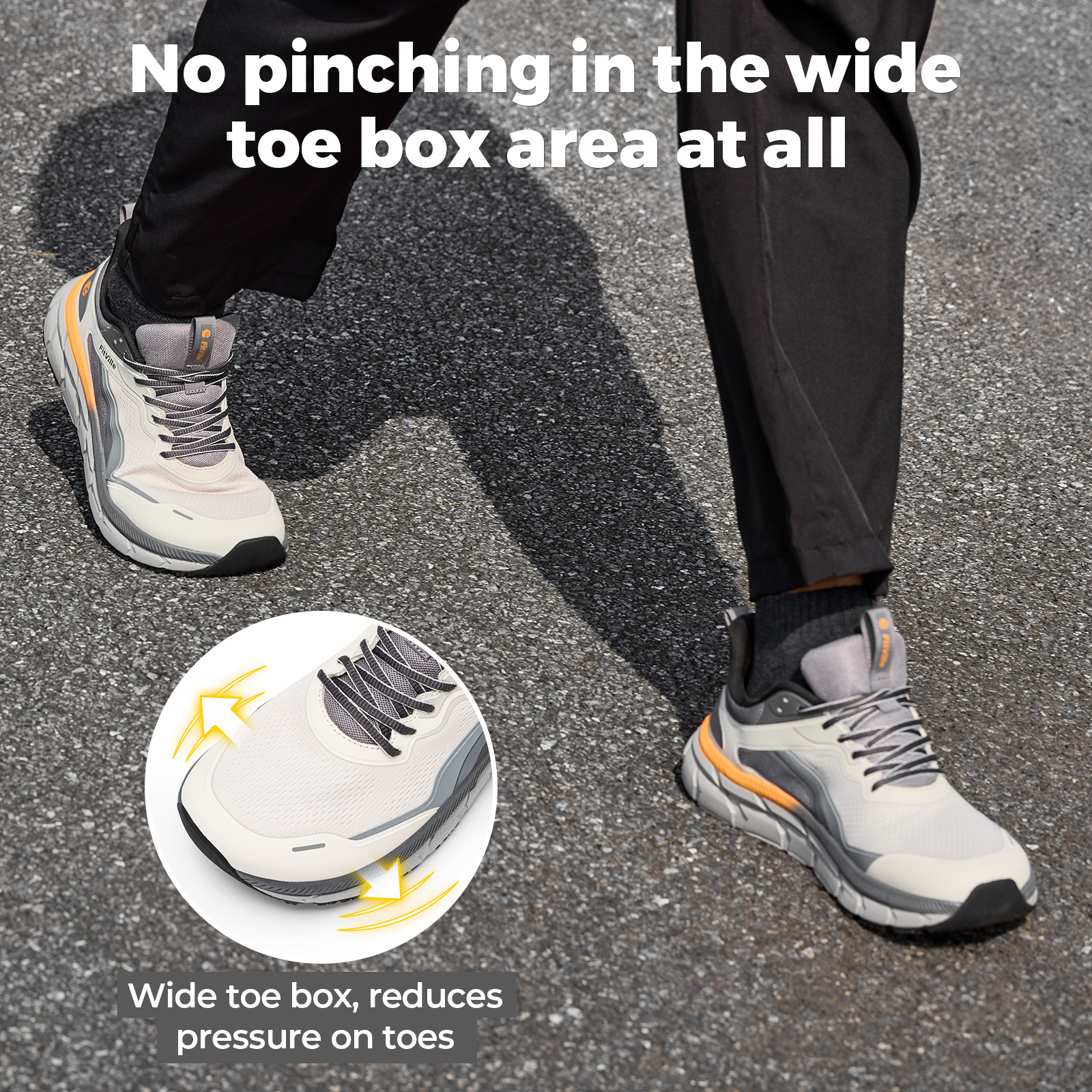 Fittington Wide Walking Shoes  – Men Shoes Size Chart recenzja i cena