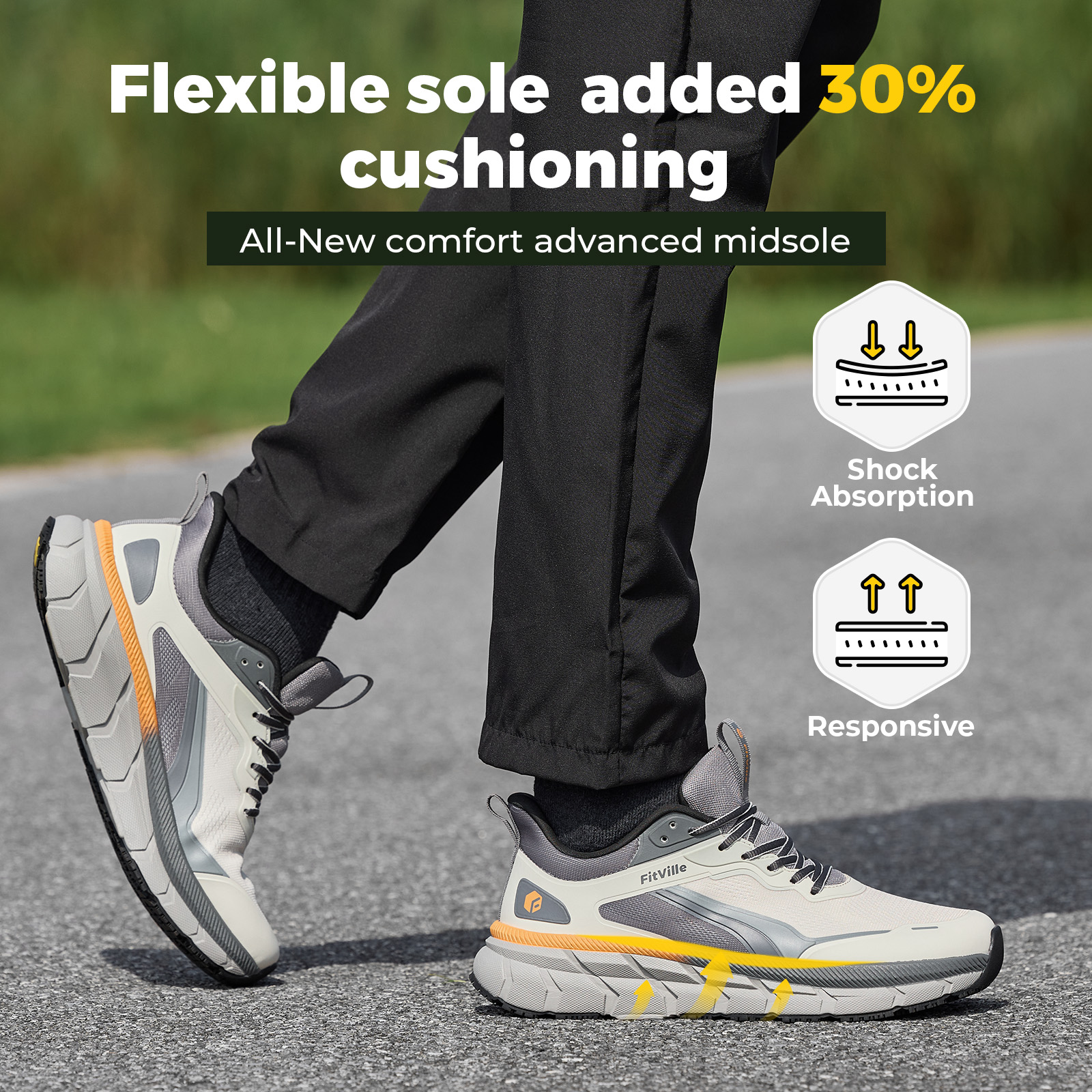 Fittington Wide Walking Shoes  – Men Shoes Size Chart recenzja i cena