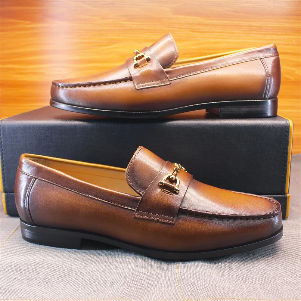 Men's Loafers Dress Shoes roun – Men Shoes Formal recenzja i cena
