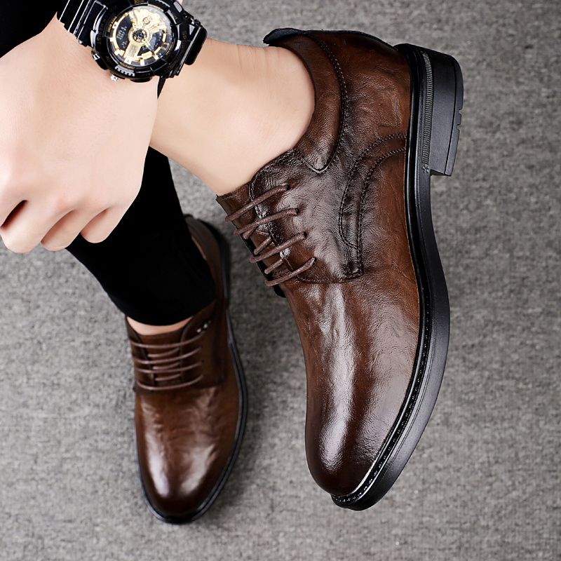 Leather Casual Elevator Shoes  – Men Shoes Formal recenzja i cena