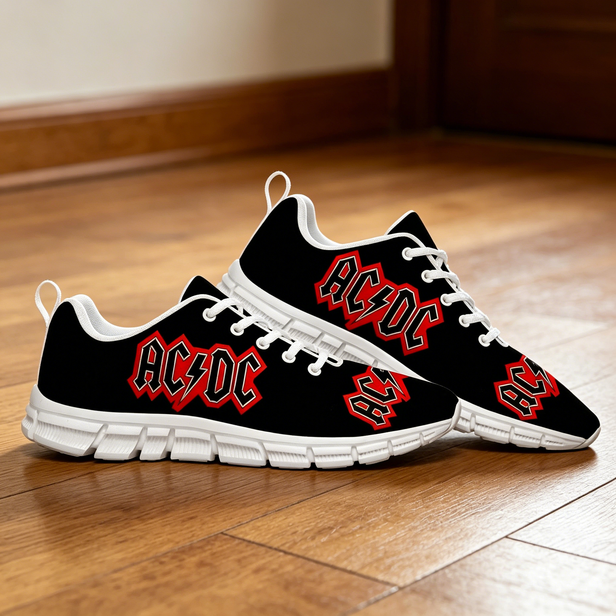 AC/DC Band Logo Print Sneakers – Men'S Shoes Dc recenzja i cena