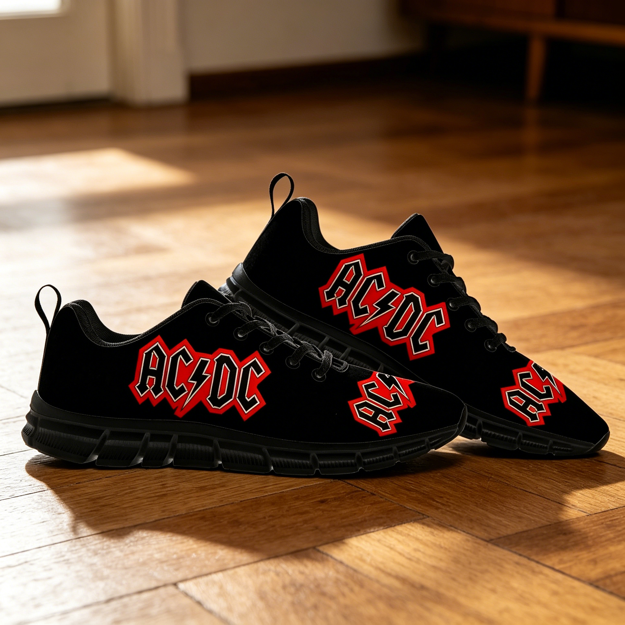 AC/DC Band Logo Print Sneakers – Men'S Shoes Dc recenzja i cena